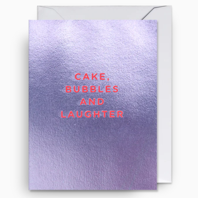 CAKE &amp; BUBBLES card (cake delivery)