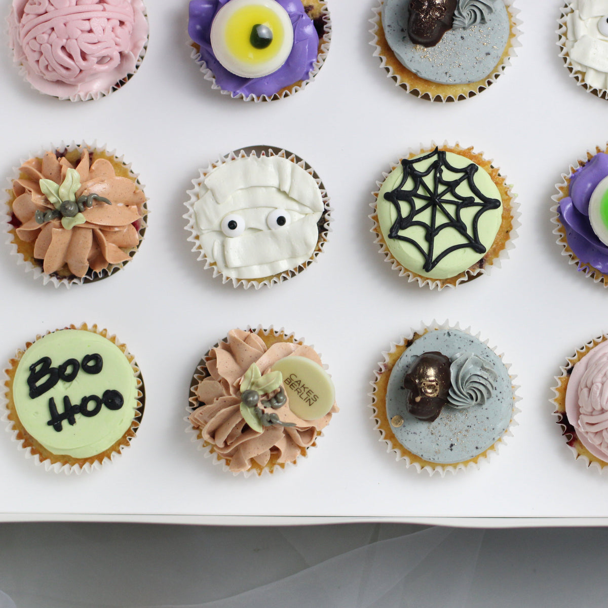 Assorted Halloween-themed cupcakes - the prefect sweets for your party (office party or your child`- they all going to LOVE it:)