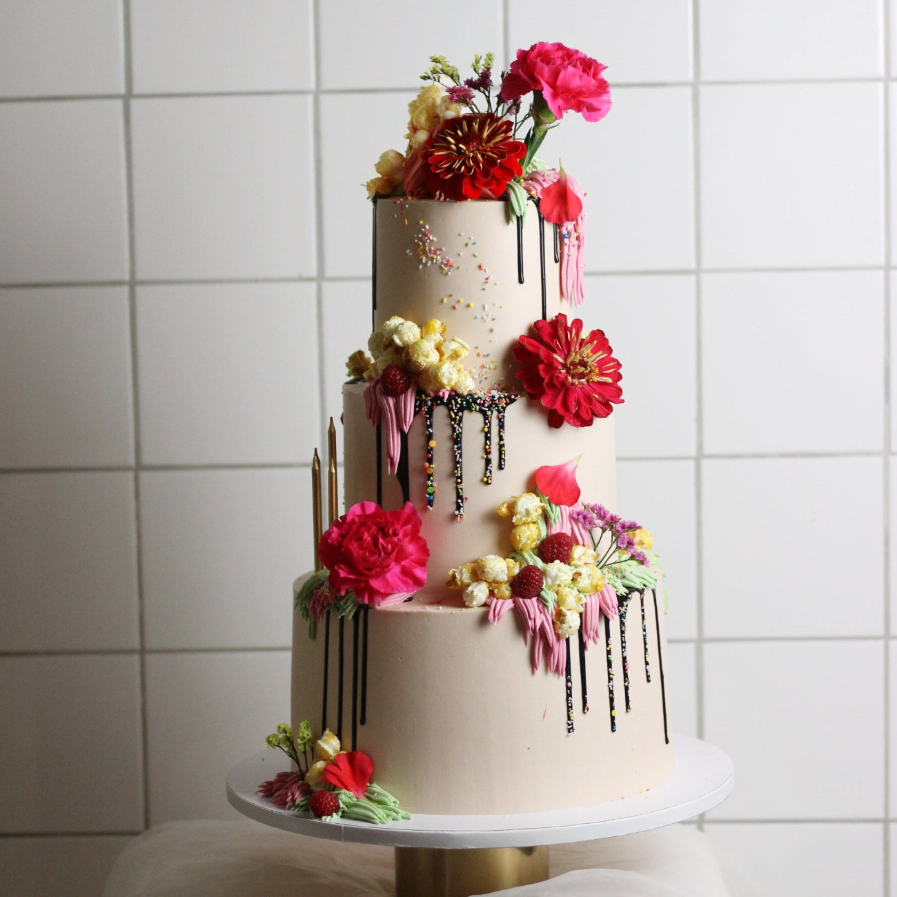 Our PARTY TIME CAKE is here. 3-tier version, 3 flavor mix