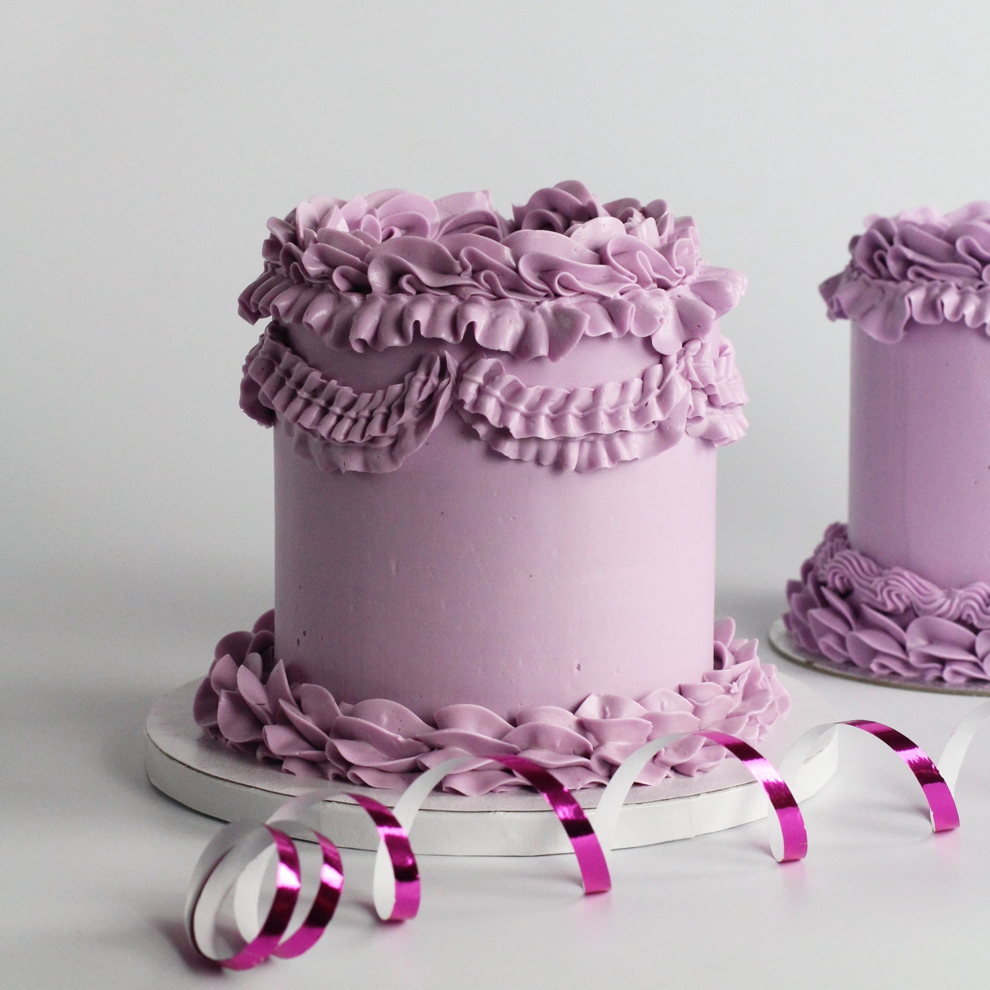 Pink Ruffles, Flowers and Lustre Finish Cake - Amazing Cake Ideas