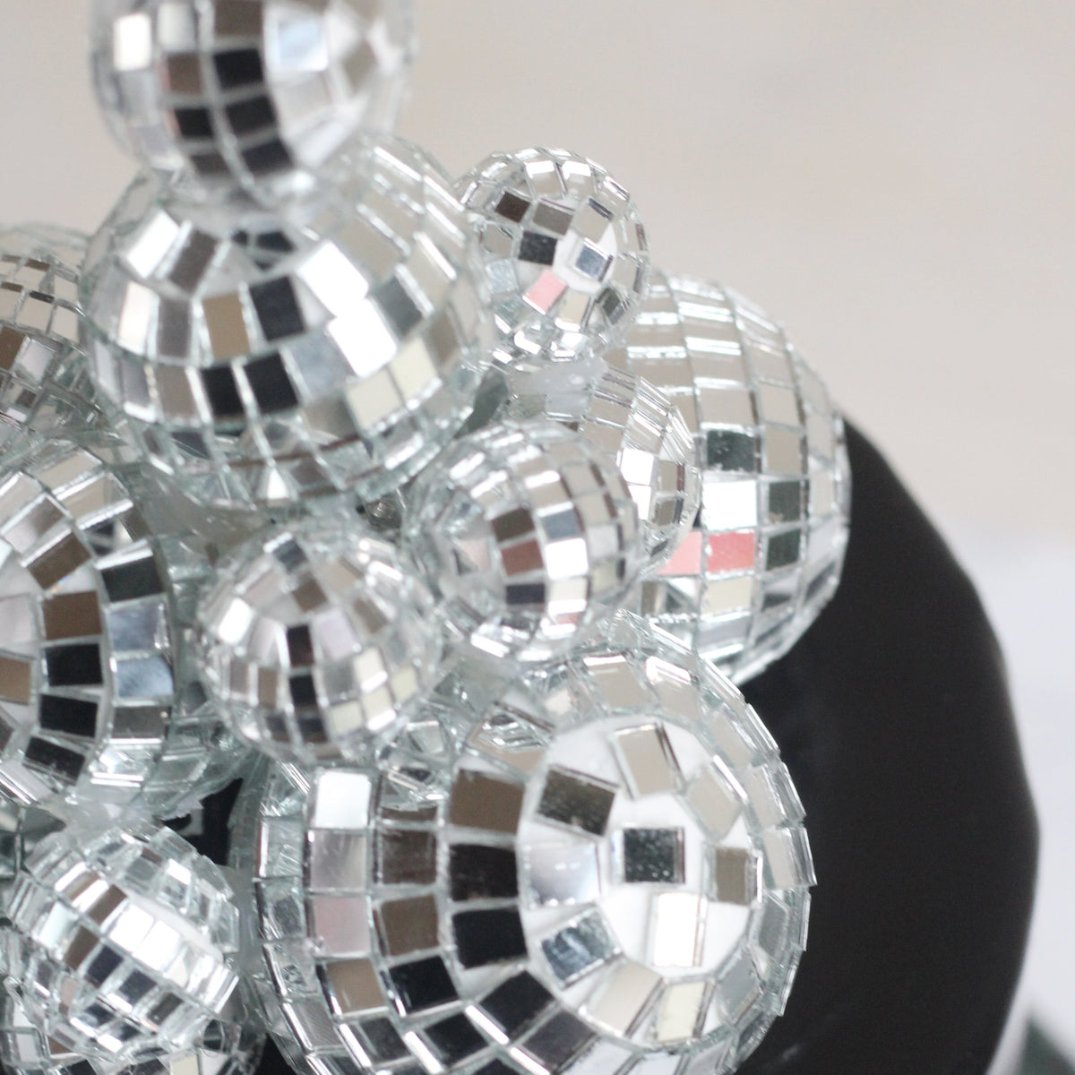 Details of Disco cake, close up of the disco balls.