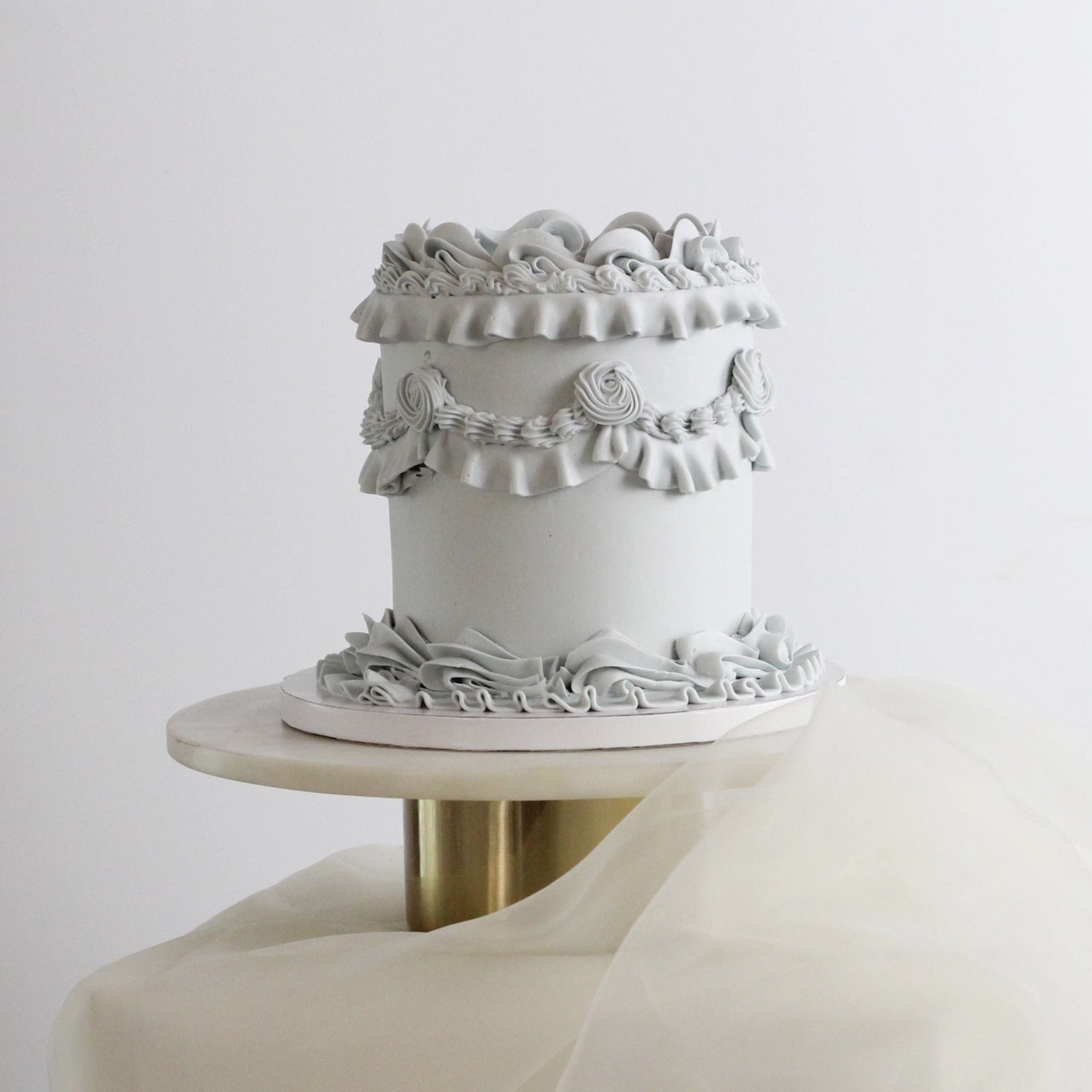 Your go-to vintage style cake studio! Meet our baby blue frill cake - bake this birthday babe - your own!