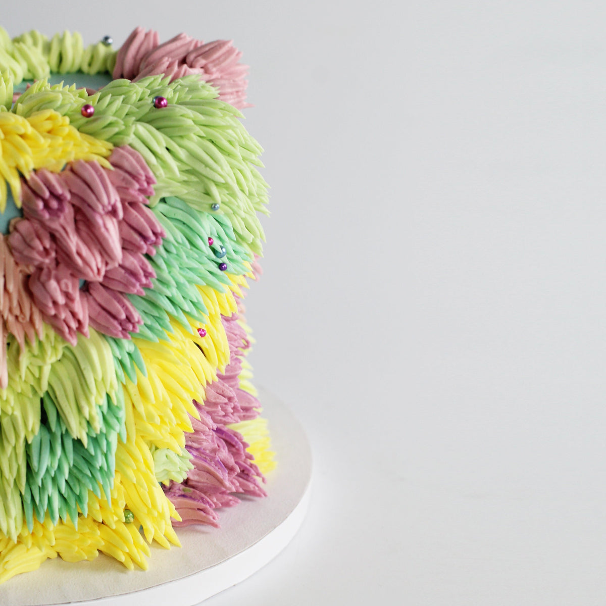 The colorful Shag Cake is designed to bring fun to any gathering.